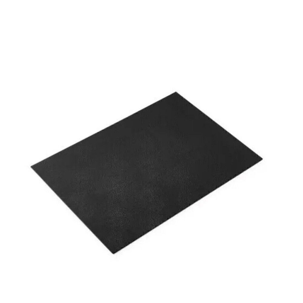 HOTEL COLLECTION Faux Leather BLACK Placemats, Set of 4 NEW